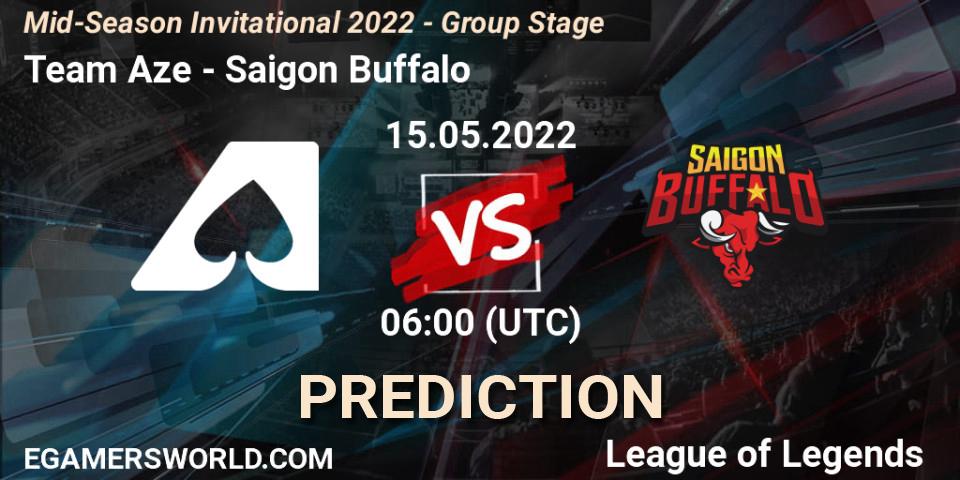 Prognose für das Spiel Team Aze VS Saigon Buffalo. 15.05.2022 at 06:00. LoL - Mid-Season Invitational 2022 - Group Stage