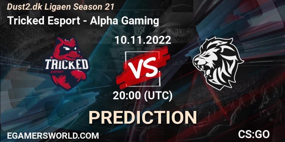 Prognose für das Spiel Tricked Esport VS Alpha Gaming. 10.11.2022 at 20:00. Counter-Strike (CS2) - Dust2.dk Ligaen Season 21