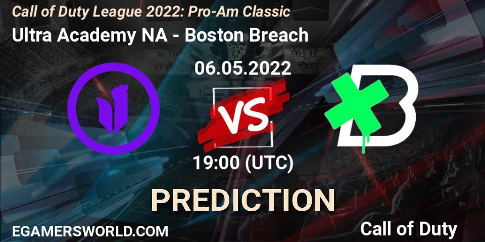 Prognose für das Spiel Ultra Academy NA VS Boston Breach. 06.05.22. Call of Duty - Call of Duty League 2022: Pro-Am Classic