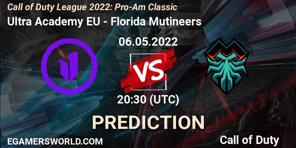 Prognose für das Spiel Ultra Academy EU VS Florida Mutineers. 06.05.22. Call of Duty - Call of Duty League 2022: Pro-Am Classic