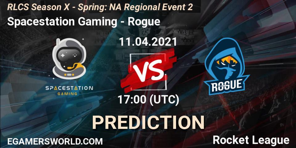 Prognose für das Spiel Spacestation Gaming VS Rogue. 11.04.21. Rocket League - RLCS Season X - Spring: NA Regional Event 2