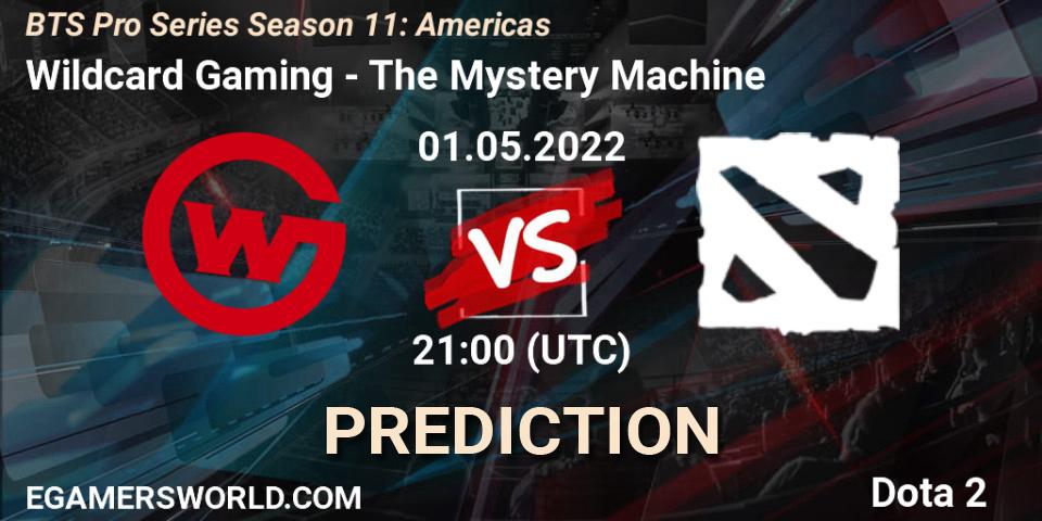 Prognose für das Spiel Wildcard Gaming VS The Mystery Machine. 01.05.2022 at 21:03. Dota 2 - BTS Pro Series Season 11: Americas