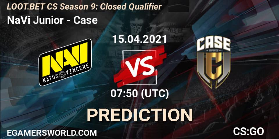 Prognose für das Spiel NaVi Junior VS Case. 15.04.2021 at 07:50. Counter-Strike (CS2) - LOOT.BET CS Season 9: Closed Qualifier