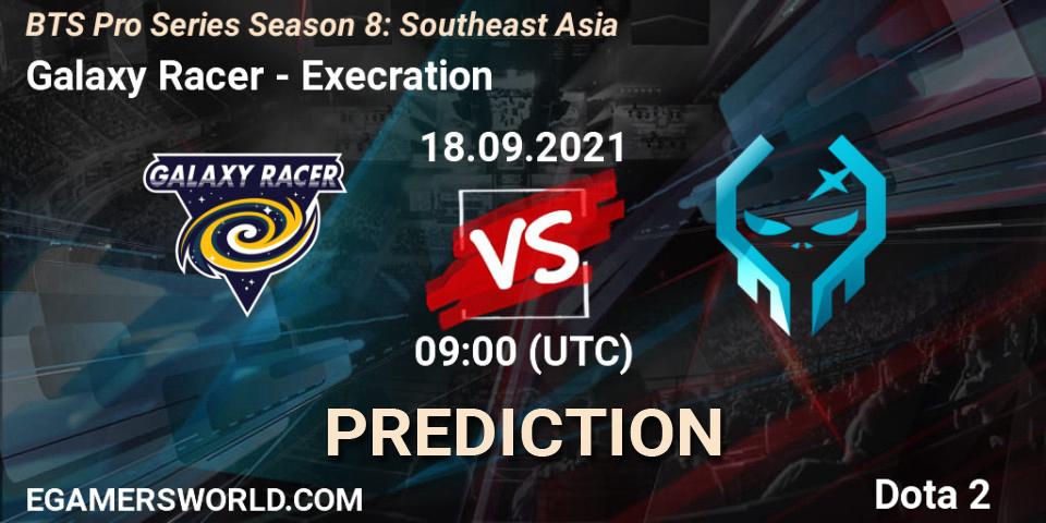 Prognose für das Spiel Galaxy Racer VS Execration. 18.09.21. Dota 2 - BTS Pro Series Season 8: Southeast Asia