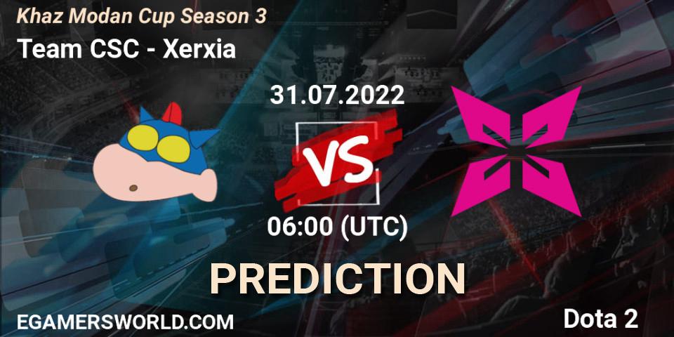 Prognose für das Spiel Team CSC VS Xerxia. 31.07.2022 at 04:09. Dota 2 - Khaz Modan Cup Season 3