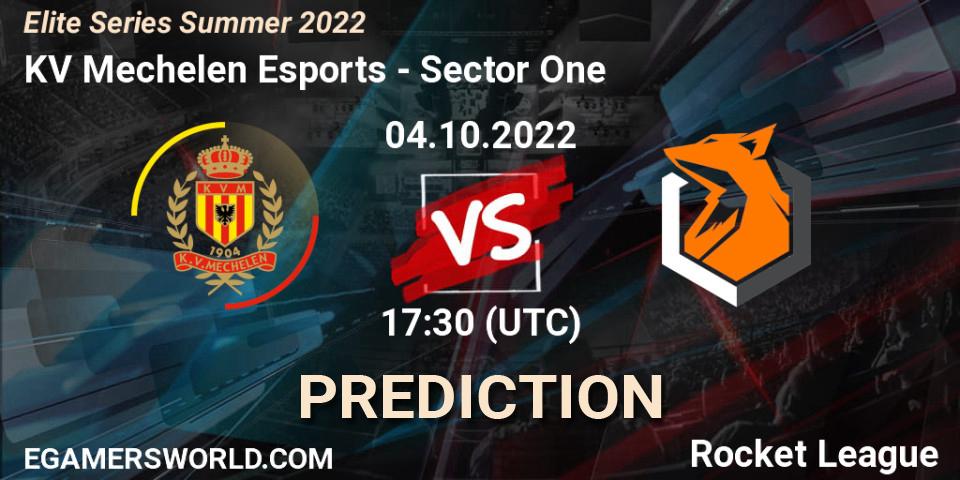 Prognose für das Spiel KV Mechelen Esports VS Sector One. 04.10.22. Rocket League - Elite Series Summer 2022