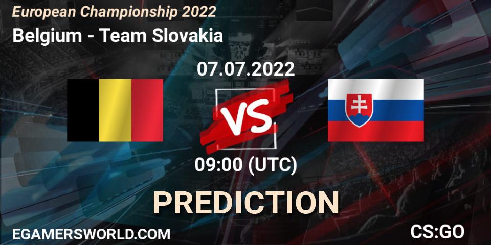 Prognose für das Spiel Belgium VS Team Slovakia. 07.07.22. CS2 (CS:GO) - European Championship 2022
