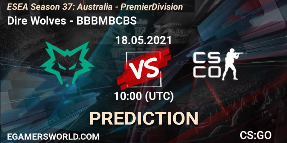 Prognose für das Spiel Dire Wolves VS BBBMBCBS. 18.05.21. CS2 (CS:GO) - ESEA Season 37: Australia - Premier Division
