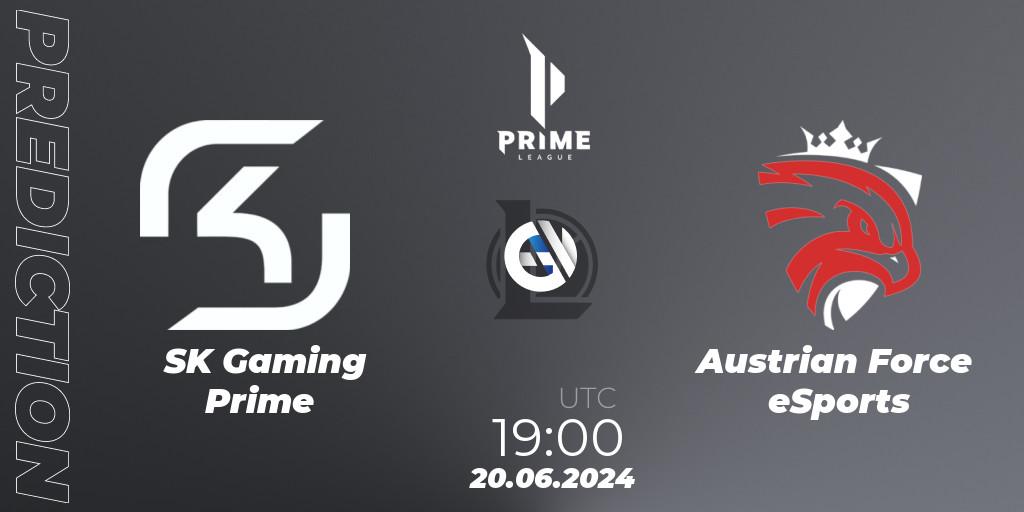Prognose für das Spiel SK Gaming Prime VS Austrian Force eSports. 20.06.2024 at 19:00. LoL - Prime League Summer 2024