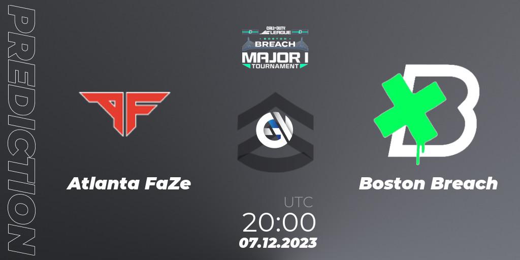 Prognose für das Spiel Atlanta FaZe VS Boston Breach. 08.12.2023 at 20:00. Call of Duty - Call of Duty League 2024: Stage 1 Major Qualifiers