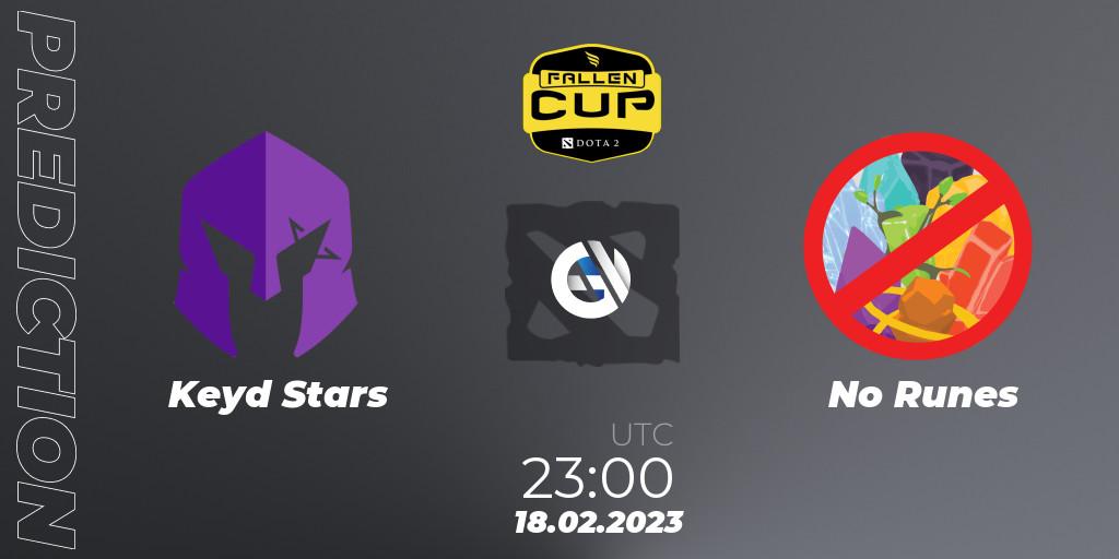 Prognose für das Spiel Keyd Stars VS No Runes. 18.02.23. Dota 2 - Fallen Cup Season 2