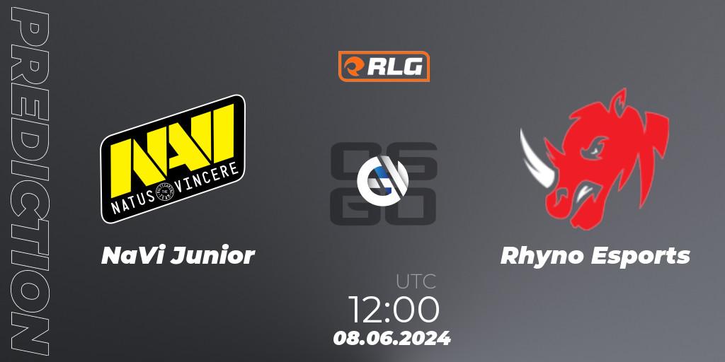 Prognose für das Spiel NaVi Junior VS Rhyno Esports. 08.06.2024 at 12:00. Counter-Strike (CS2) - RES European Series #5