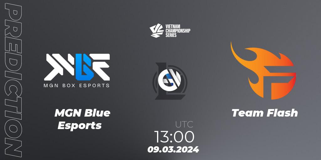 Prognose für das Spiel MGN Blue Esports VS Team Flash. 09.03.24. LoL - VCS Dawn 2024 - Group Stage