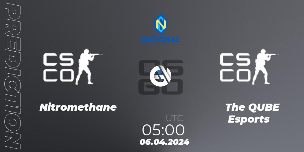 Prognose für das Spiel Nitromethane VS The QUBE Esports. 06.04.24. CS2 (CS:GO) - ESN National Championship 2024