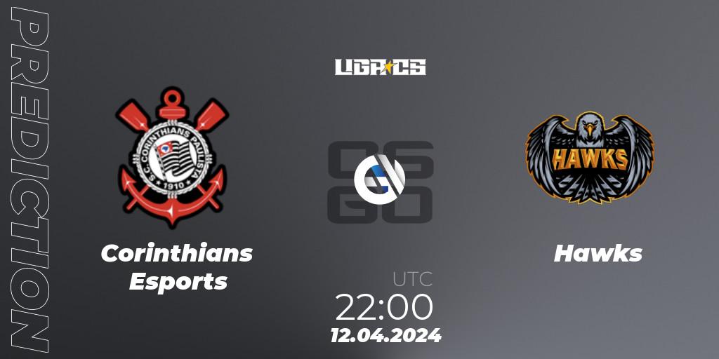 Prognose für das Spiel Corinthians Esports VS Hawks. 12.04.24. CS2 (CS:GO) - LIGA CS: Summer 2024