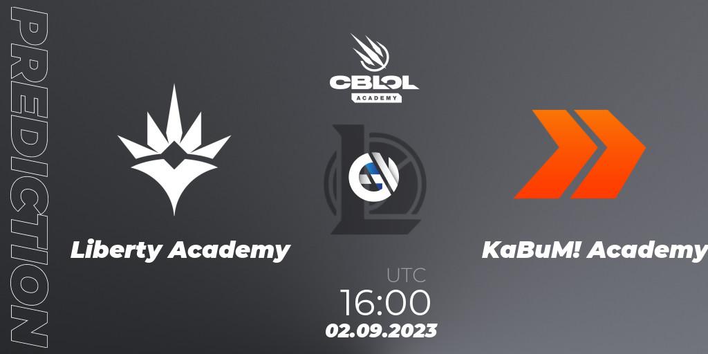 Prognose für das Spiel Liberty Academy VS KaBuM! Academy. 02.09.2023 at 16:00. LoL - CBLOL Academy Split 2 2023 - Playoffs