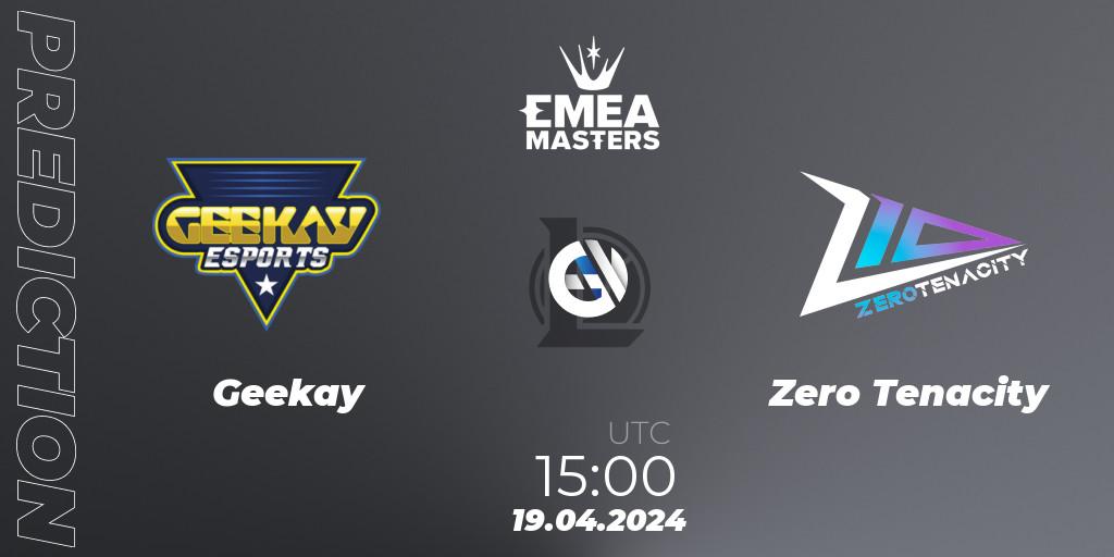 Prognose für das Spiel Geekay VS Zero Tenacity. 19.04.24. LoL - EMEA Masters Spring 2024 - Group Stage
