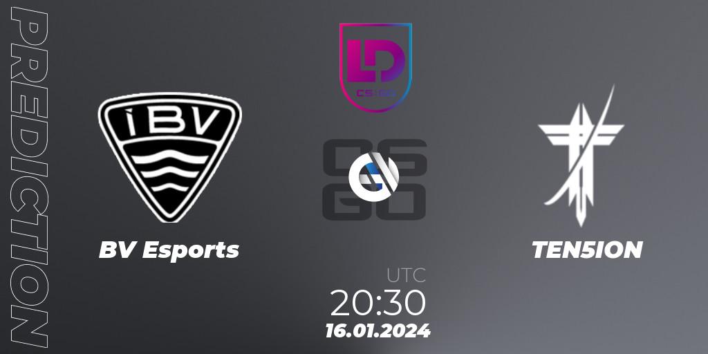 Prognose für das Spiel ÍBV Esports VS TEN5ION. 16.01.24. CS2 (CS:GO) - Icelandic Esports League Season 8: Regular Season