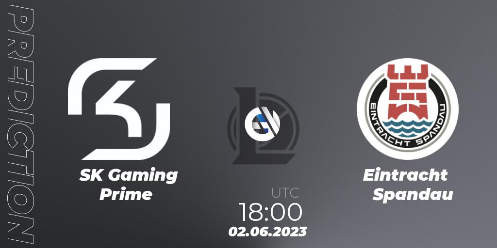 Prognose für das Spiel SK Gaming Prime VS Eintracht Spandau. 02.06.23. LoL - Prime League Summer 2023 - Group Stage