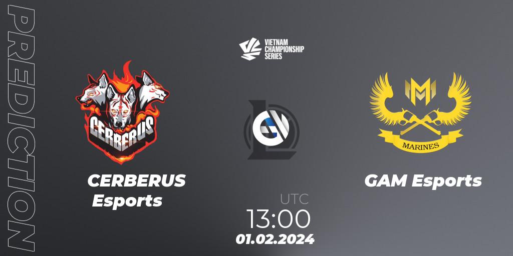 Prognose für das Spiel CERBERUS Esports VS GAM Esports. 01.02.24. LoL - VCS Dawn 2024 - Group Stage