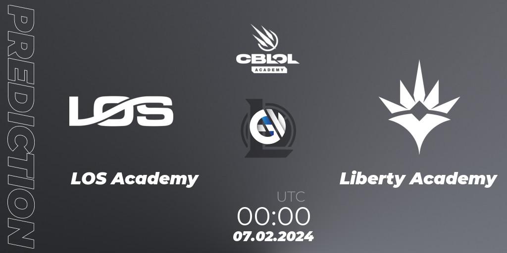 Prognose für das Spiel LOS Academy VS Liberty Academy. 07.02.2024 at 00:00. LoL - CBLOL Academy Split 1 2024