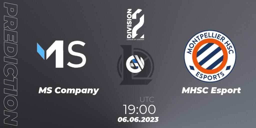 Prognose für das Spiel MS Company VS MHSC Esport. 06.06.2023 at 16:00. LoL - LFL Division 2 Summer 2023 - Group Stage