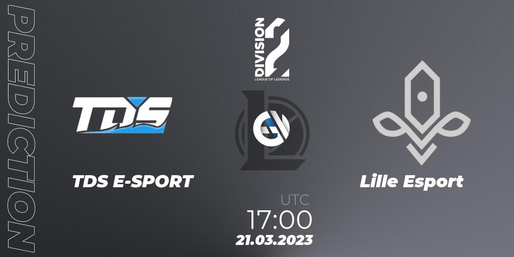 Prognose für das Spiel TDS E-SPORT VS Lille Esport. 21.03.2023 at 17:00. LoL - LFL Division 2 Spring 2023 - Playoffs