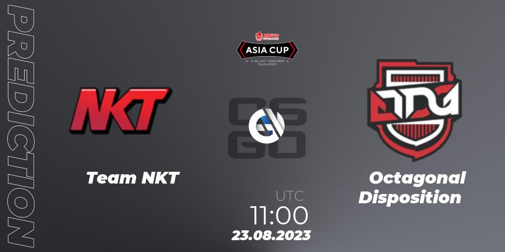 Prognose für das Spiel Team NKT VS Octagonal Disposition. 23.08.23. CS2 (CS:GO) - 5E Arena Asia Cup Fall 2023: Closed Qualifier
