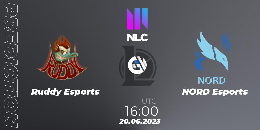 Prognose für das Spiel Ruddy Esports VS NORD Esports. 20.06.2023 at 16:00. LoL - NLC Summer 2023 - Group Stage