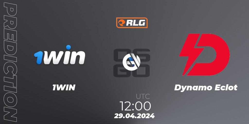 Prognose für das Spiel 1WIN VS Dynamo Eclot. 29.04.2024 at 15:00. Counter-Strike (CS2) - RES European Series #3