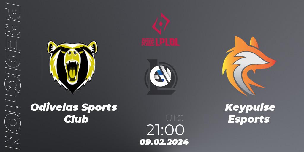 Prognose für das Spiel Odivelas Sports Club VS Keypulse Esports. 09.02.2024 at 21:00. LoL - LPLOL Split 1 2024
