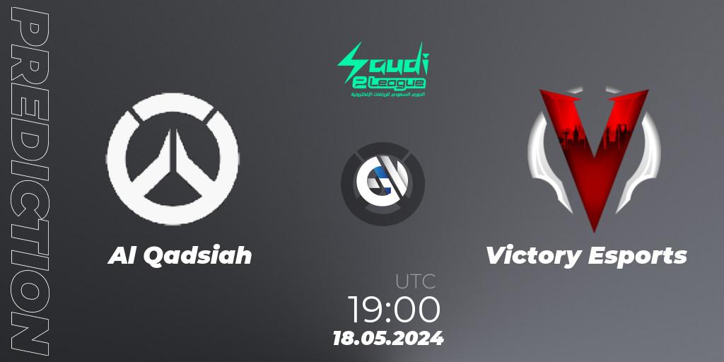 Prognose für das Spiel Al Qadsiah VS Victory Esports. 18.05.2024 at 19:00. Overwatch - Saudi eLeague 2024 - Major 2 Phase 1