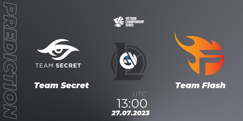 Prognose für das Spiel Team Secret VS Team Flash. 30.07.2023 at 10:00. LoL - VCS Dusk 2023