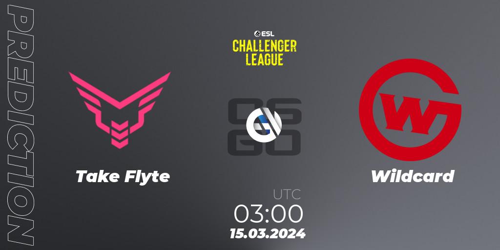 Prognose für das Spiel Take Flyte VS Wildcard. 15.03.24. CS2 (CS:GO) - ESL Challenger League Season 47: North America