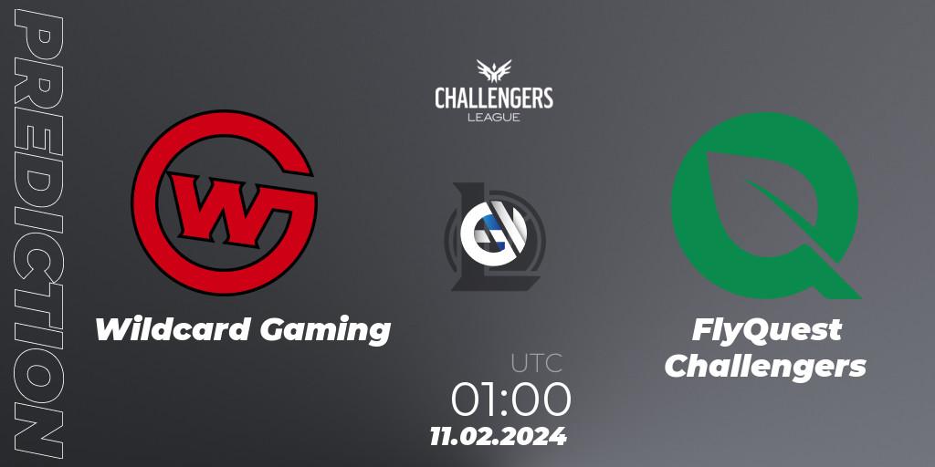 Prognose für das Spiel Wildcard Gaming VS FlyQuest Challengers. 11.02.24. LoL - NACL 2024 Spring - Group Stage