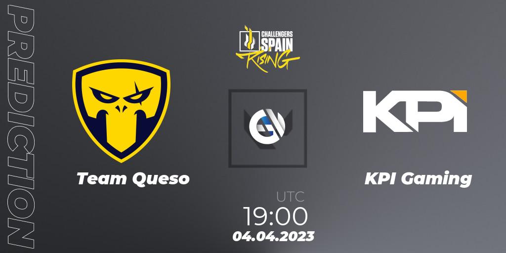 Prognose für das Spiel Team Queso VS KPI Gaming. 04.04.2023 at 19:20. VALORANT - VALORANT Challengers 2023 Spain: Rising Split 2