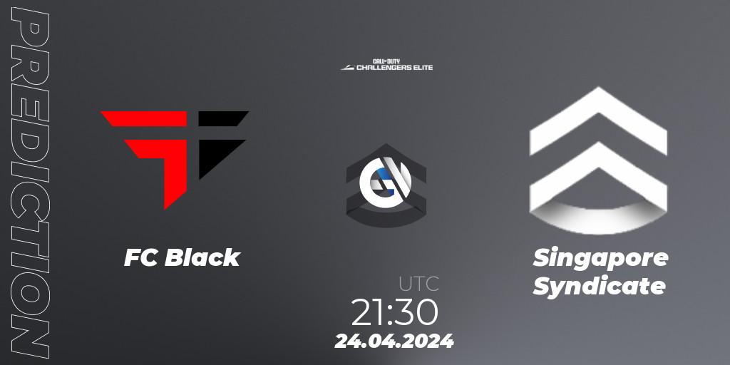 Prognose für das Spiel FC Black VS Singapore Syndicate. 24.04.2024 at 22:00. Call of Duty - Call of Duty Challengers 2024 - Elite 2: NA