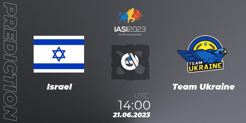 Prognose für das Spiel Israel VS Team Ukraine. 21.06.23. Dota 2 - IESF Europe B Qualifier 2023