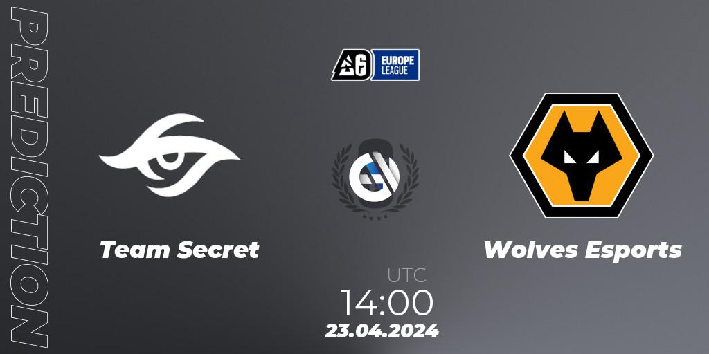 Prognose für das Spiel Team Secret VS Wolves Esports. 23.04.2024 at 16:00. Rainbow Six - Europe League 2024 - Stage 1