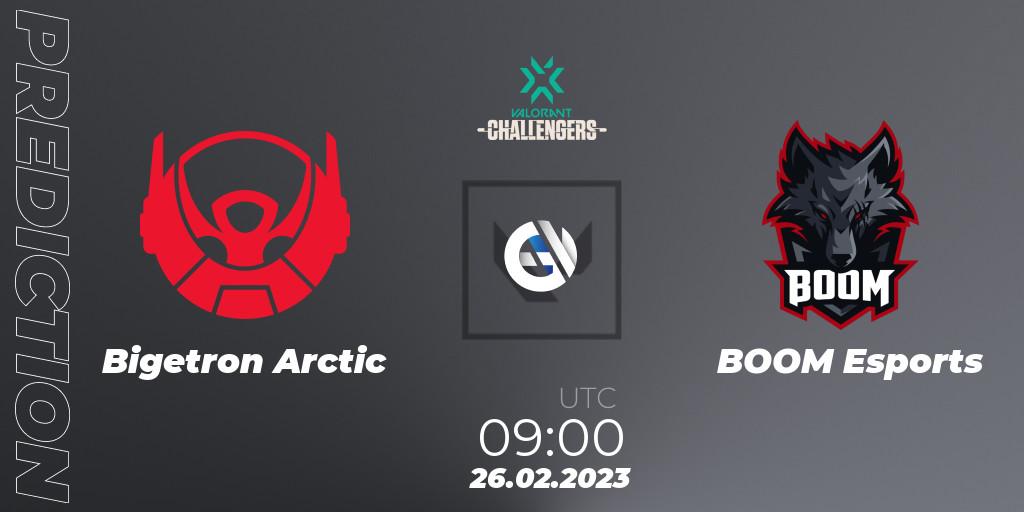 Prognose für das Spiel Bigetron Arctic VS BOOM Esports. 26.02.2023 at 09:20. VALORANT - VALORANT Challengers 2023: Indonesia Split 1