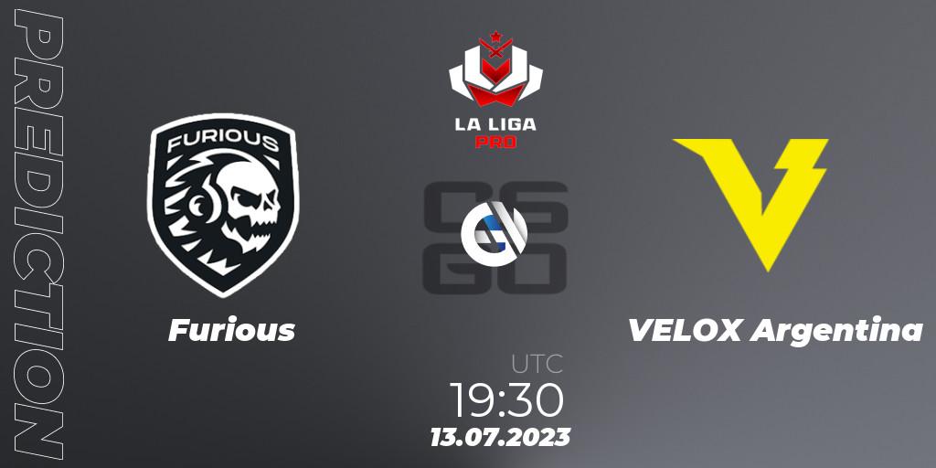 Prognose für das Spiel Furious VS VELOX Argentina. 13.07.23. CS2 (CS:GO) - La Liga 2023: Pro Division