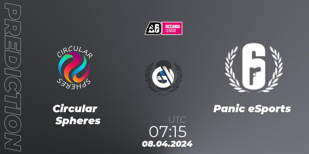 Prognose für das Spiel Circular Spheres VS Panic eSports. 08.04.24. Rainbow Six - Oceania League 2024 - Stage 1