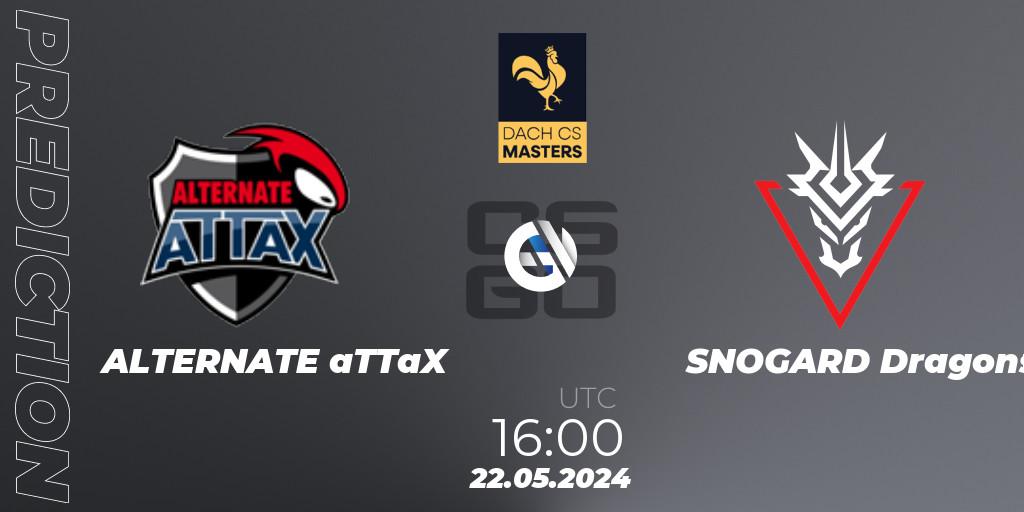 Prognose für das Spiel ALTERNATE aTTaX VS SNOGARD Dragons. 12.05.2024 at 19:00. Counter-Strike (CS2) - DACH CS Masters Season 1