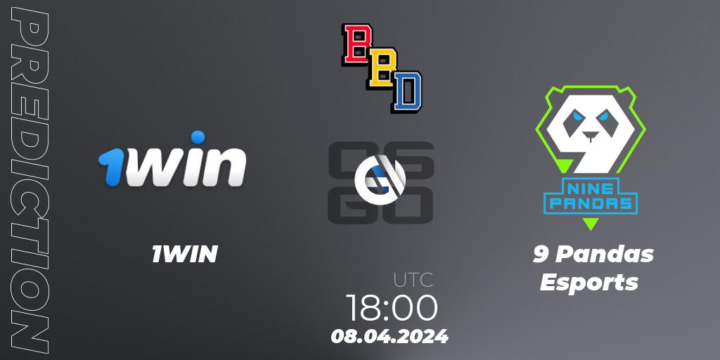 Prognose für das Spiel 1WIN VS 9 Pandas Esports. 08.04.24. CS2 (CS:GO) - BetBoom Dacha Belgrade 2024: European Qualifier