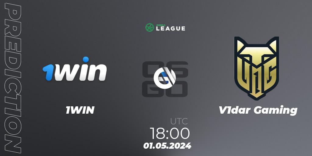 Prognose für das Spiel 1WIN VS V1dar Gaming. 01.05.2024 at 18:30. Counter-Strike (CS2) - ESEA Season 49: Advanced Division - Europe