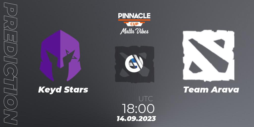 Prognose für das Spiel Keyd Stars VS Team Arava. 14.09.2023 at 18:00. Dota 2 - Pinnacle Cup: Malta Vibes #3