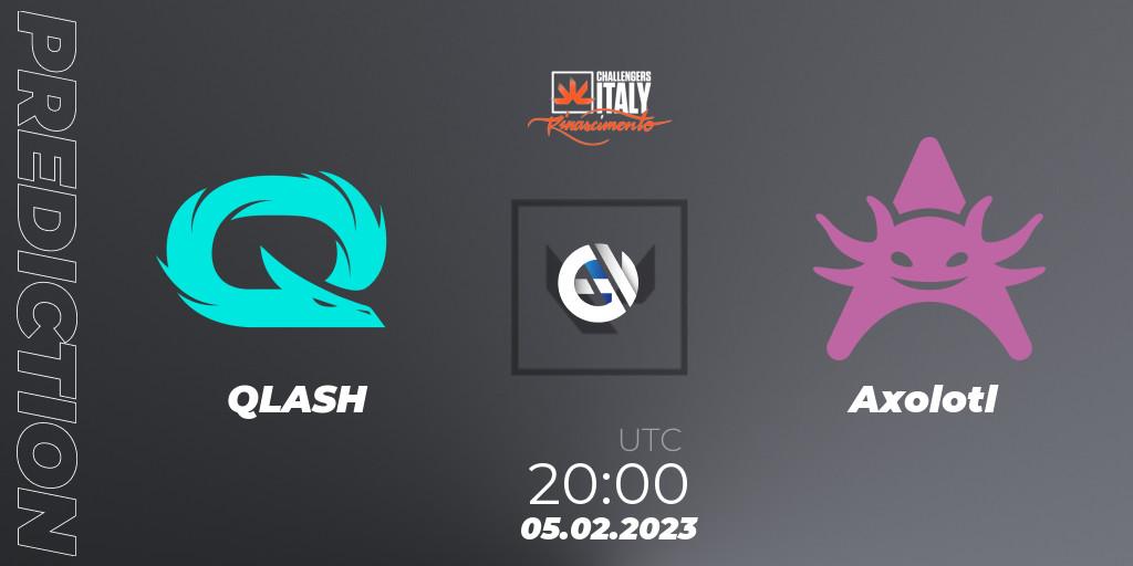 Prognose für das Spiel QLASH VS Axolotl. 05.02.23. VALORANT - VALORANT Challengers 2023 Italy: Rinascimento Split 1