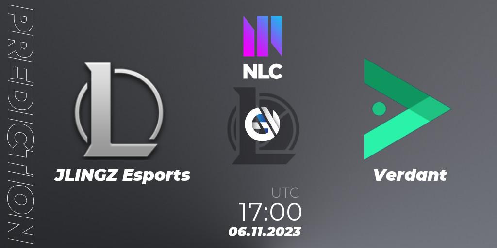 Prognose für das Spiel JLINGZ Esports VS Verdant. 06.11.2023 at 17:00. LoL - NLC Aurora Cup 2023