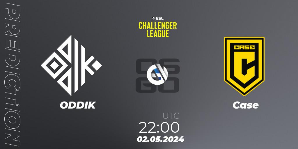 Prognose für das Spiel ODDIK VS Case. 02.05.2024 at 22:00. Counter-Strike (CS2) - ESL Challenger League Season 47: South America