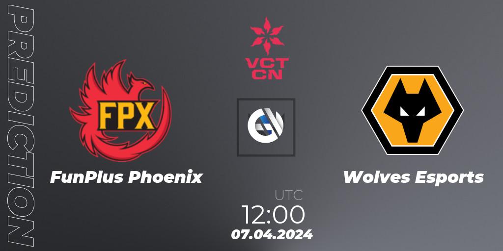 Prognose für das Spiel FunPlus Phoenix VS Wolves Esports. 07.04.24. VALORANT - VALORANT Champions Tour China 2024: Stage 1 - Group Stage